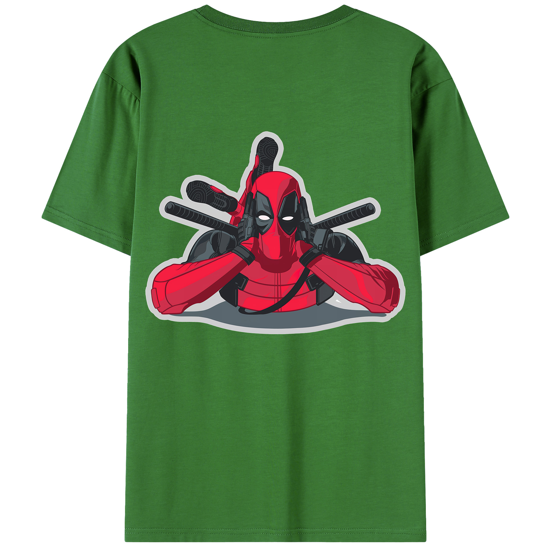 （画像用） Deadpool デッドプール レディース半袖Tシャツ(バックプリント)